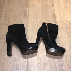 Vince Camino Black Booties with Platform